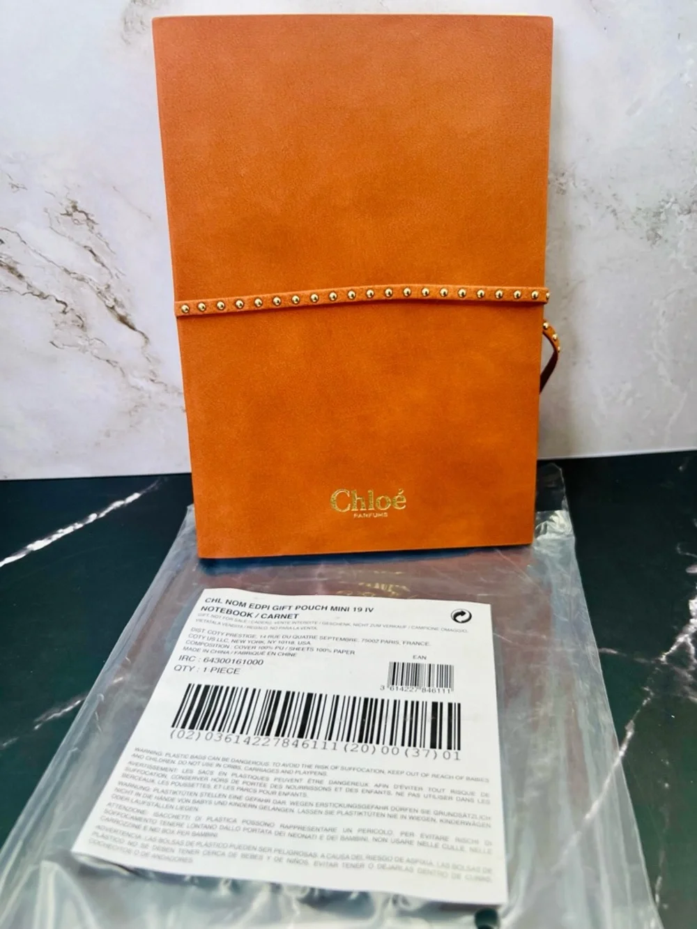Chloé Nomade Notebook VIP Gift with Studded Strap & Stickers NWT